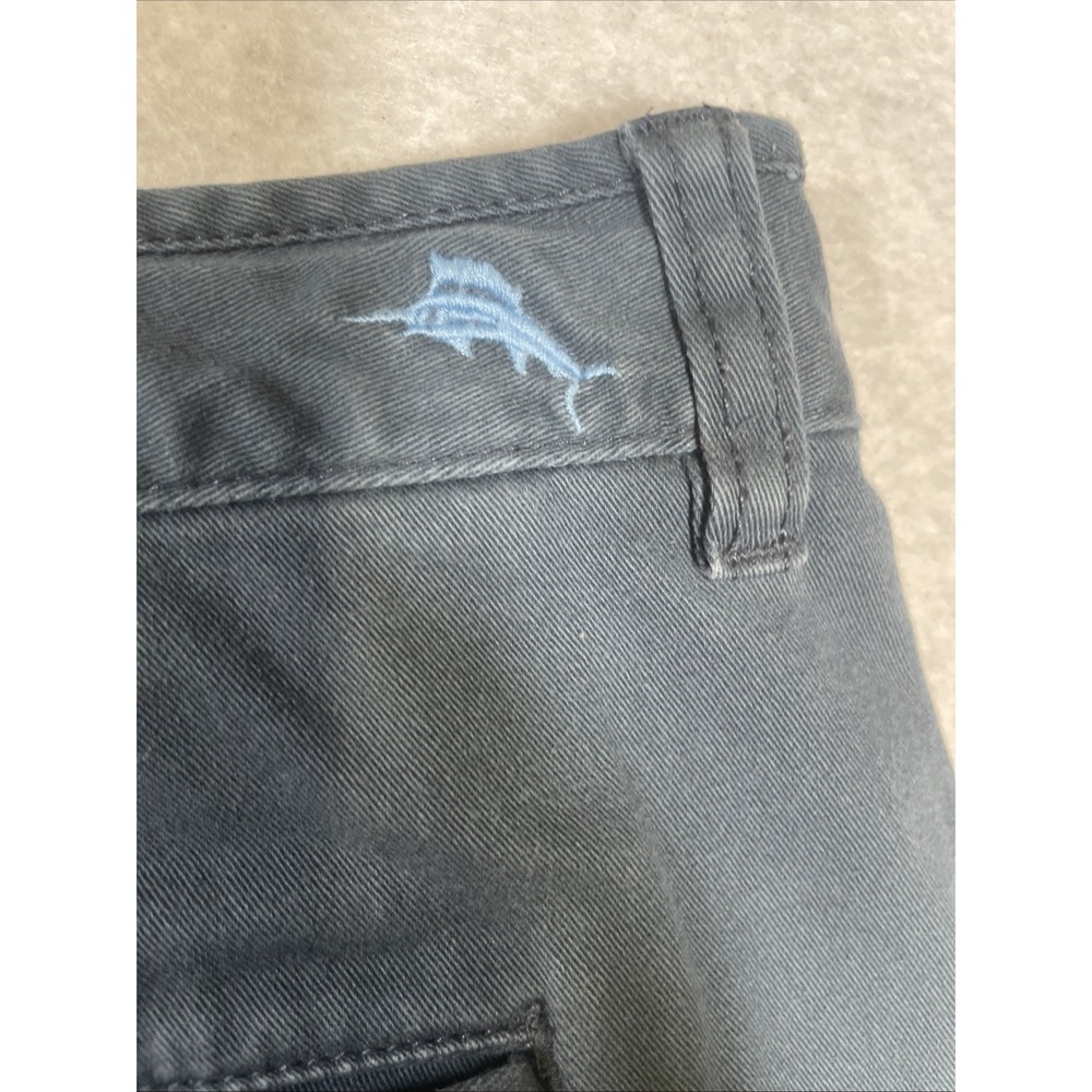Tommy Bahama Shorts Green Teal Chino Bermuda Washed Pigment Dyed Casual Men's 38 - Picture 12 of 14